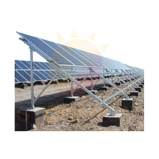 100KW Adjustable Aluminum Solar Panel Ground Mount Racking Systems